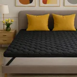 SLIPIO Matratzentopper 180x200 cm Schwarz | 5 cm Höhe | Ergo+ orthopädischer Komfortschaum | Waschbar & Hypoallergen | Mattress Topper 180x200
