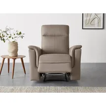 OTTO home Relaxsessel Southbrook Kunstleder 91 x 99 x 92 cm Grau mit Schlaffunktion und elektrischer Relaxfunktion