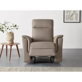 OTTO home Relaxsessel Southbrook Kunstleder 91 x 99 x 92 cm Grau mit Schlaffunktion und elektrischer Relaxfunktion