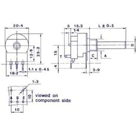 VELLEMAN Potentiometer MONO LIN 100K mit Schalter