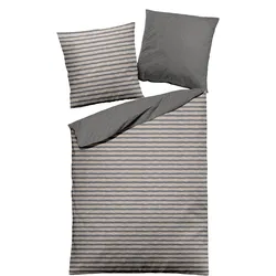 Bettwäsche Flanell - grau