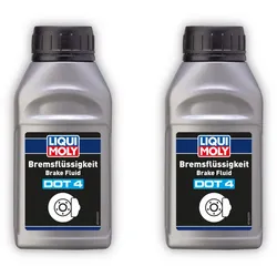 2x 250ml LIQUI MOLY 21155 Bremsflüssigkeit DOT 4 Bremse Flüssigkeit Brake Fluid