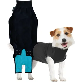 Trovet Suitical Recovery Suit Hund, S+, Schwarz