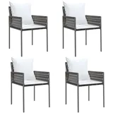 vidaXL Gartenstuhl 54 x 61 x 83 cm braun 4 St.