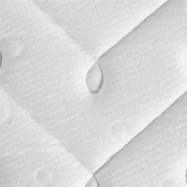 Beliani Beliani, Matratze Weiß Taschenfedern Memory Foam medium (H2) mit abnehmabrem Bezug atmungsaktiv versteppt rechteckig Moderner Look