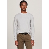 Tommy Hilfiger Longpullover »CHAIN RIDGE STRUCTURE C NECK«, Gr. XXXL, Light grey heather) , 74411537-XXXL