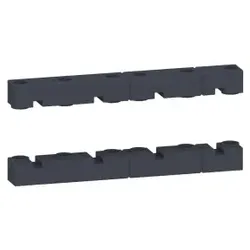 Schneider Electric NSYBSA70 Freier Träger ohne Sammelschiene, 70 mm, Schienendist