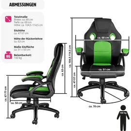 Tectake Mike schwarz/grün