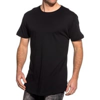 URBAN CLASSICS Shaped Long Tee T-Shirt schwarz