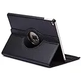 subtel Tablet-Case mit Ständer kompatibel mit iPad Air 2 (A1566/A1567) – Tablet-Schutzhülle mit 360° drehbarem vertikalen/horizontalen Ständer – schwarz