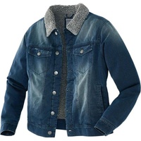Terrax Jeansjacke mit Teddyfutter, Farbe jeanblau, Gr.3XL