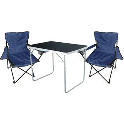 3-tlg Camping Set Gartenmöbel Campingtisch  2 Campingstuhl Klappstuhl