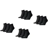 Puma Quarter Socken 12-Pack schwarz SCHWARZ|SCHWARZ 47/49