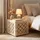 Homestyle4u Beistelltisch Braun Kiefer 40 x 38 x 40 cm