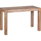 Esstisch Massivholz MUMBAI Akazie 120 cm Esszimmer-Tisch Holztisch Design Küchentisch Landhaus-Stil dunkel-braun - Braun