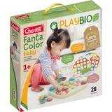 Quercetti PlayBio Fanta-Color Design Baby Steckspiel mehrfarbig