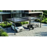 sunelements SunPort Energy 7,18 x 3,45 m anthrazit-metallic mit Photovoltaikdach