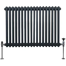 MonsterShop Traditioneller 2-Spalten-Heizkörper 600 x 832 mm grau