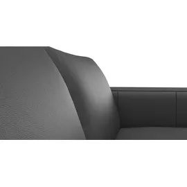 FLEXLUX Ecksofa »Fiore, L-Form«, breite Armlehnen, Füße Alu/Eiche, B/T 241/225 cm, Kaltschaum im Sitz schwarz