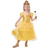 Rubie's Offizielles Disney Prinzessin Belle Mädchen Kostüm Glitzer und Glitzer