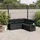 vidaXL Garten-Lounge-Set 5-tlg. schwarz
