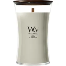 Woodwick Fireside Duftkerze 610 g grau