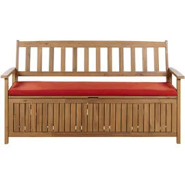 Beliani Bankauflage 148 x 45 x 5 cm rot 1 St.