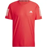adidas Men's Own The Run Tee T-Shirt, Better Scarlet, XL
