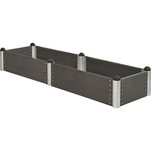 Plus Hochbeet PIPE 10c 266 x 78 x 36 cm grau