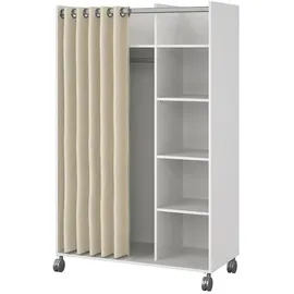 VCM Kleiderschrank Kit 160 x 100 x 49 cm Beige/Weiß
