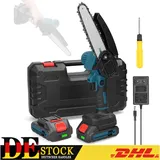 Akku Kettensäge 6 Zoll Mini Elektro Kettensägen Handkettensäge Mit 2 Akku DHL