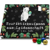 Mr. & Mrs. Panda Schoko Adventskalender Touristikkaufmann Leidenschaft - Schwarz - Geschenk, Schenken, Schokoladen Adventskalender, Abschied, Firma... - Schwarz