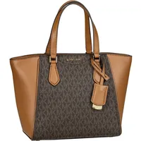 Michael Kors Handtasche Taryn Small Convertible MK SIG Brown/Acorn Braun Damen