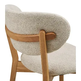 House Nordic DUNKIRK Stoffbezug Beige/Braun 2er Set