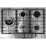 Gurari GCH FG 755 Edelstahl Gaskochfeld Einbau 75 cm, 5-flammig, Wok 4,0 kW, EG