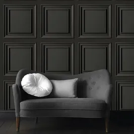 Sublime Vliestapete Panel 10 m x 52 cm Schwarz FSC®