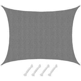 AMANKA UV Sonnensegel Wasserdurchlässig 7x5 - Rechteckig - Sonnenschutz Garten Terrasse