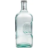 H&H Flasche aus recyceltem Glas mit mechanischem Verschluss lt 12