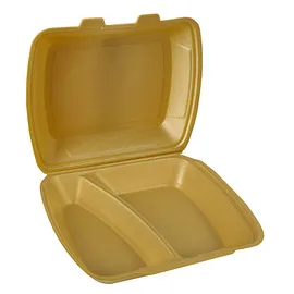 Starpak 200 STARPAK Einweg-Menüschalen 24,3 x 20,8 cm