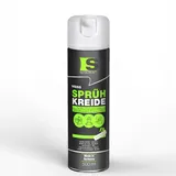 Spraytive 1 x 500ml Sprühkreide weiß - Abwaschbare leuchtende Kreidefarbe, Outdoor Kreidespray, Bodenmarkierung, Temporäres Markierungsspray, Farbspray für Asphalt, Gras, Beton
