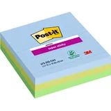 3M 7100259444, Quadratisch, Blau, Grün, Papier, 101 mm, 101 mm, 70 Blätter