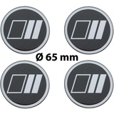 4 x Ø 65 mm Polymere Aufkleber / Streifen / Nabenkappen, Felgendeckel