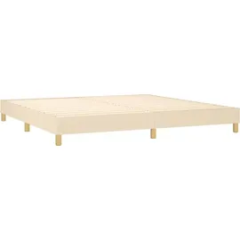vidaXL Boxspringbettgestell 200 x 200 cm Creme