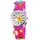 Excellanc Kinderuhr Meerestieredruck 0 mm Silikongehäuse Lila/Silber Silikonarmband Pink