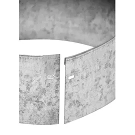 Bellissa Rasenkante Metall verzinkt 20 Ø x 13 cm Silber