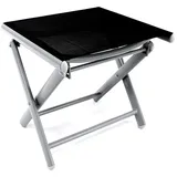 Mojawo Garten Klapphocker 40 x 40 x 45 cm silbergrau/schwarz