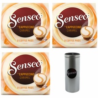 SENSEO Kaffeepads Premium Set Cappuccino Karamell 3er Kaffee je 8 Pads Paddose