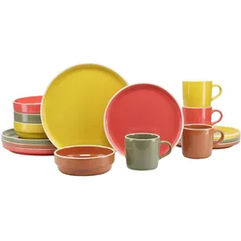 CreaTable Indian Summer Kombiservice 16-tlg. multicolor