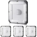 Vevor 4er-Pack LED-Überdachungsleuchten, 80 W, 8800 lm, 5000 K Tageslicht, gewerbliche industrielle Überdachungsleuchten für den Außenbereich, 10,08 x 10,08 Zoll, Deckenbeleuchtung zur Oberflächenmont