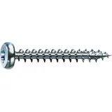 SPAX Universalschraube 5 x 60 mm Halbrundkopf T-STAR plus Vollgewinde 4CUT WIROX A9J Blank Verzinkt
